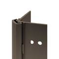 Select-Hinges 83" Geared Concealed Continuous Hinge - 1/16" Door Inset - Dark Bronze Surface Hinge SLH-24-83-BR-SD